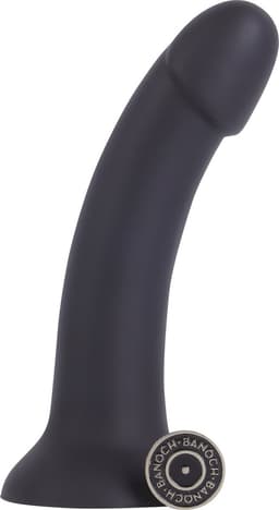Banoch | Dildo Claes - zwart | siliconen met sterke zuignap | 17 cm lang | Ø 3,4 cm | flexibel — thumbnail 4