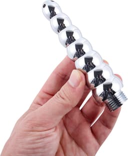 Banoch | klysma voor douche slang aluminium - metaal - oplopend geribbeld — thumbnail 2