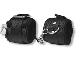 JT Products Bondage Handboeien Zwart Erotiek Set voor BDSM - Seksspeeltjes Set Voor Koppel - Lederen Handboeien & Metalen Ketting - Sex Toys Kado - Seks Cadeau Hem & Haar - Kinky Cadeautjes Volwassenen - Erotisch Verjaardag Cadeautje Mannen & Vrouw
