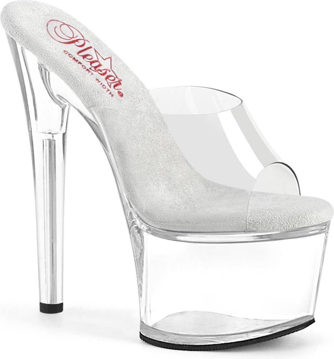 Pleaser - PASSION-701 Muiltjes - US 7 - 37 Shoes - Transparant — afbeelding 1