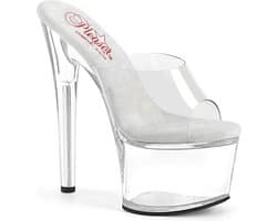 Pleaser - PASSION-701 Muiltjes - US 7 - 37 Shoes - Transparant