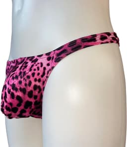 LekkerStout Heren Luipaard String - Roze/Zwart - Sexy Herenondergoed | M | ( LS190 ) — thumbnail 5