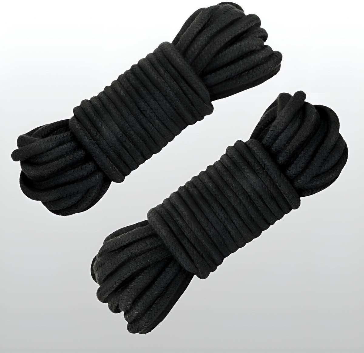 Shibari Touw - 2x 5m Lang - Bondage - Zwart - BDSM Toys | LS134 — afbeelding 1