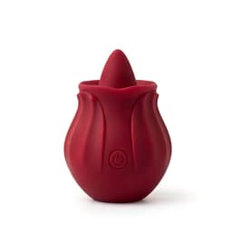 SF Toys – Rozen Tong Vibrator – Clitorale Stimulator – Magnetisch Oplaadbaar – Waterdicht – 10 Vibratiestanden – Rood — thumbnail 1