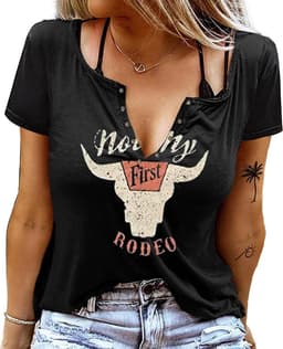 Dames T-Shirt Country Muziek Grafisch Zomer Top 'Smooth as Tennessee Whisky' — thumbnail 1