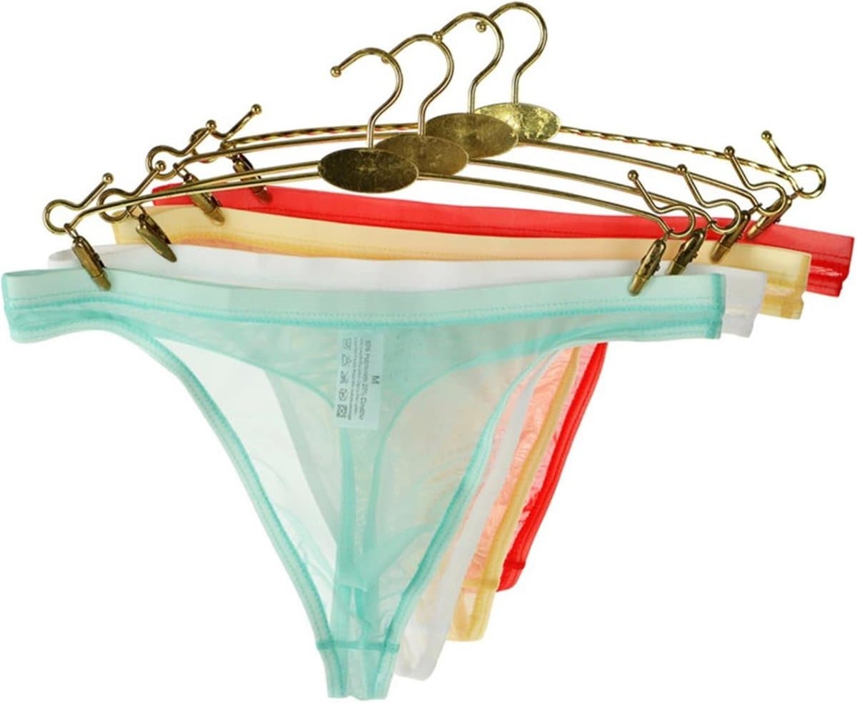 Zijdezachte Heren Strings Ondergoed Lage Taille Naadloze Mini Slip — afbeelding 1
