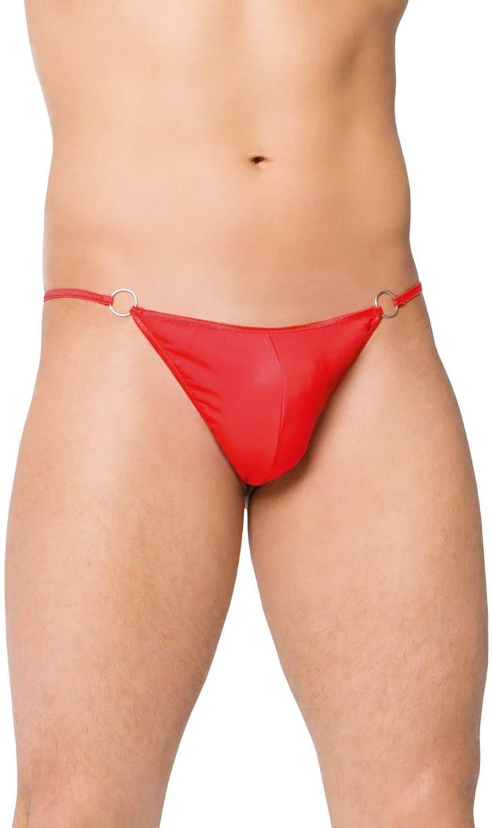 SoftLine Collection - Elegante heren string met satijn aanzicht rood S t/m L — afbeelding 1