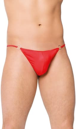SoftLine Collection - Elegante heren string met satijn aanzicht rood S t/m L — thumbnail 1