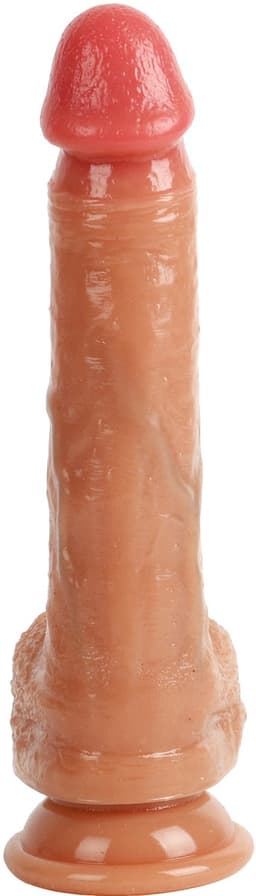 Banoch | Dildo met zuignap | beige siliconen | 16 cm | ∅ 3,3 cm — thumbnail 10