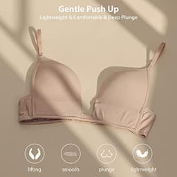 Lage Rug BH voor Dames - Draadloze U-vormige Plunge Push Up Multiway Beha — thumbnail 4