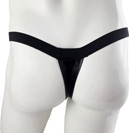 BamBella ® - String - Maat Onesize S M L - Zwart SM kleding BDSM erotische heren kleding ondergoed lingerie onderbroek zwart — thumbnail 6