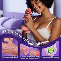 Oneay Vibrerende Dildo – Realistische Vloeibare Siliconen Vibrator met 10 Stuwende & 10 Vibrerende Standen – G-Spot en Penisfunctie – Veilig Seksspeeltje voor Vrouwen en Stellen — thumbnail 3