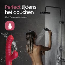 IVY LUX – 3-in-1 Vibrator voor Vrouwen – Dildo Vibrator met Stootfunctie – G-spot Vibrator + Clitoris Stimulator – Trillen & Pulseren – Waterdicht – USB Oplaadbaar — thumbnail 3