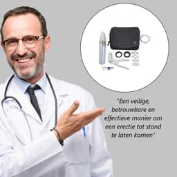 Vacurex Erectie Handpomp – Penis Pomp met Cilinder 20 cm – Met Drukringen & Glijmiddel — thumbnail 1
