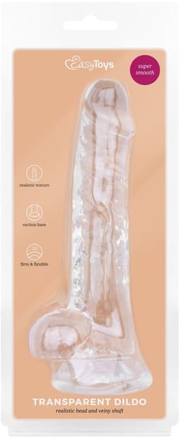 Jelly Dildo met ballen - 17 cm — thumbnail 8