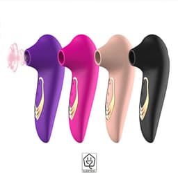 Vibrator - Vibrator voor vrouwen - Vibrators voor mannen - Sex toys voor vrouwen - Vibrators - Zachte verwenning - Extreem stil + 5 sucking modes — thumbnail 6