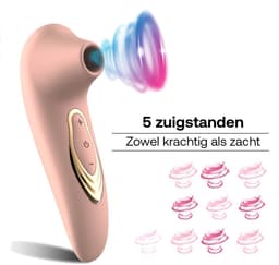 Vibrator - Vibrator voor vrouwen - Vibrators voor mannen - Sex toys voor vrouwen - Vibrators - Zachte verwenning - Extreem stil + 5 sucking modes — thumbnail 2