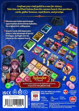Strategisch Bordspel voor Twee Personen: Duel met Edelstenen en Parels — thumbnail 5