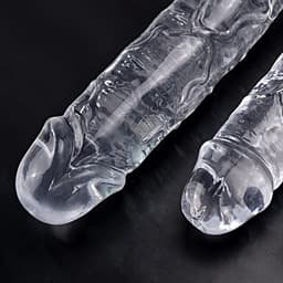 Ynkkvre - Dildo - Dildo Mannen Anaal met Zuignap - Transparante Dildo - 18 cm Realistische Dildo - Zachte Medische TPE - Krachtige Zuignap Basis - Testikelvrij Compact Ontwerp - G-spot Gerichte Stimulatie — thumbnail 7