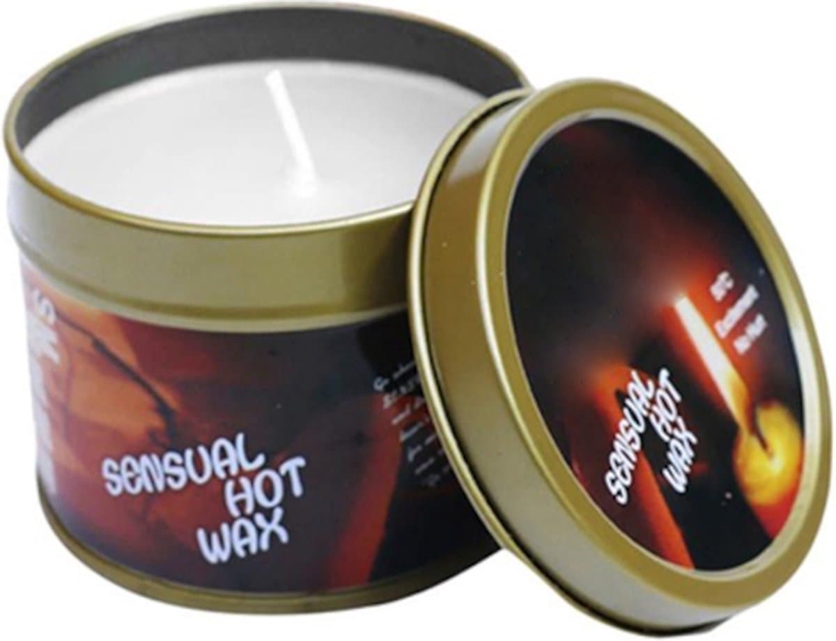Hot Wax Massagekaars In Blik - Wit - Warme Massageolie - 100% Natuurlijke Oliën — afbeelding 1
