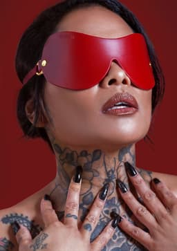 Luxe Blinddoek - Blindfold voor BDSM, Bondage en SM - Kinky Oogmasker - Gemaakt van PU-Leer - Seksspeeltje voor hem en haar - Sex Toy voor koppels — thumbnail 1