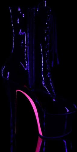 Pleaser - SKY-1020TT Plateau Laarzen, Paaldans schoenen - Paaldans schoenen - 40 Shoes - Zwart/Roze — thumbnail 5