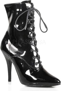 Pleaser Enkellaars -38 Shoes- SEDUCE-1020 US 8 Zwart — thumbnail 1