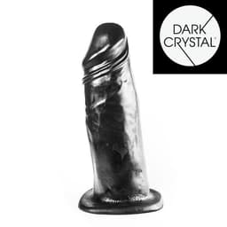 Dark Crystal XXL Dildo 23 x 8,5 cm - zwart — thumbnail 3