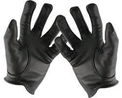 Mister B - Leren Politie Handschoenen - Zwart M