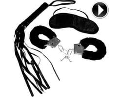 Sex Mischief Intro to S&M Kit - Zwart - 3 delig - bondageset