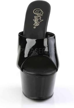 Pleaser - ASPIRE-601 Muiltjes - Paaldans schoenen - 41 Shoes - Zwart — thumbnail 2