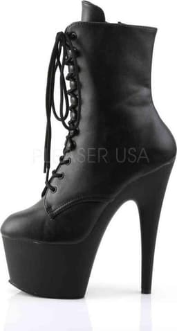 Pleaser - ADORE-1020 Plateau Laarzen, Paaldans schoenen - Paaldans schoenen - 37 Shoes - Zwart — thumbnail 3