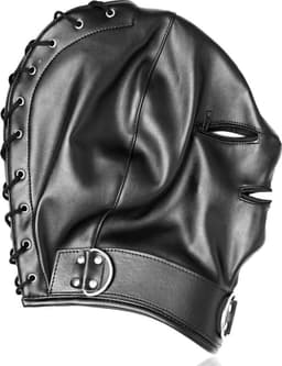 Banoch - Gimp/2 Black - zwart bondage masker van pu leer - bdsm — thumbnail 6