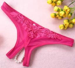 Paarse string met parels — thumbnail 2