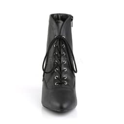 Fab-1005 enkellaars met veters en korte hak mat zwart - Steampunk Victoriaans - (EU 42,5 = US 12) - Pleaser Pink Label — thumbnail 3