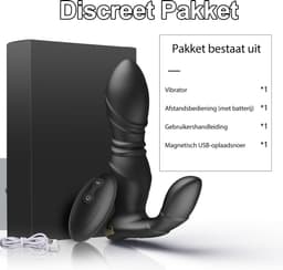 IntiMate® VibeThrust - Luxe Stotende Vibrator met 9 Tril- en Stootstanden - Vibrator met Afstandsbediening - 2-in-1 Afstandsbediening voor Handsfree Genot - Seks Toy voor Mannen en Vrouwen — thumbnail 4