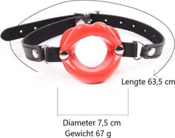 Erodit® Sexy Lips open mond gag - Siliconen Roze lippen gag - Fetish gag - Open mond gag - Mond gag - O-ring gag - SexToy - BDSM - Sex bondage spel mannen - Erotiek - Seks speeltjes koppels - Mannen - Vrouwen — thumbnail 8