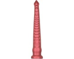 Mega Grote Dildo - Tentacle - 55 cm - Gemaakt van zijdezacht Siliconen - Extreme Monster Dildo - Rood — thumbnail 2