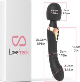 2-in-1 - Magic Wand - Wand Vibrator - Dildo Vibrator - Clitoris Stimulator - Vibrators voor Vrouwen — thumbnail 8
