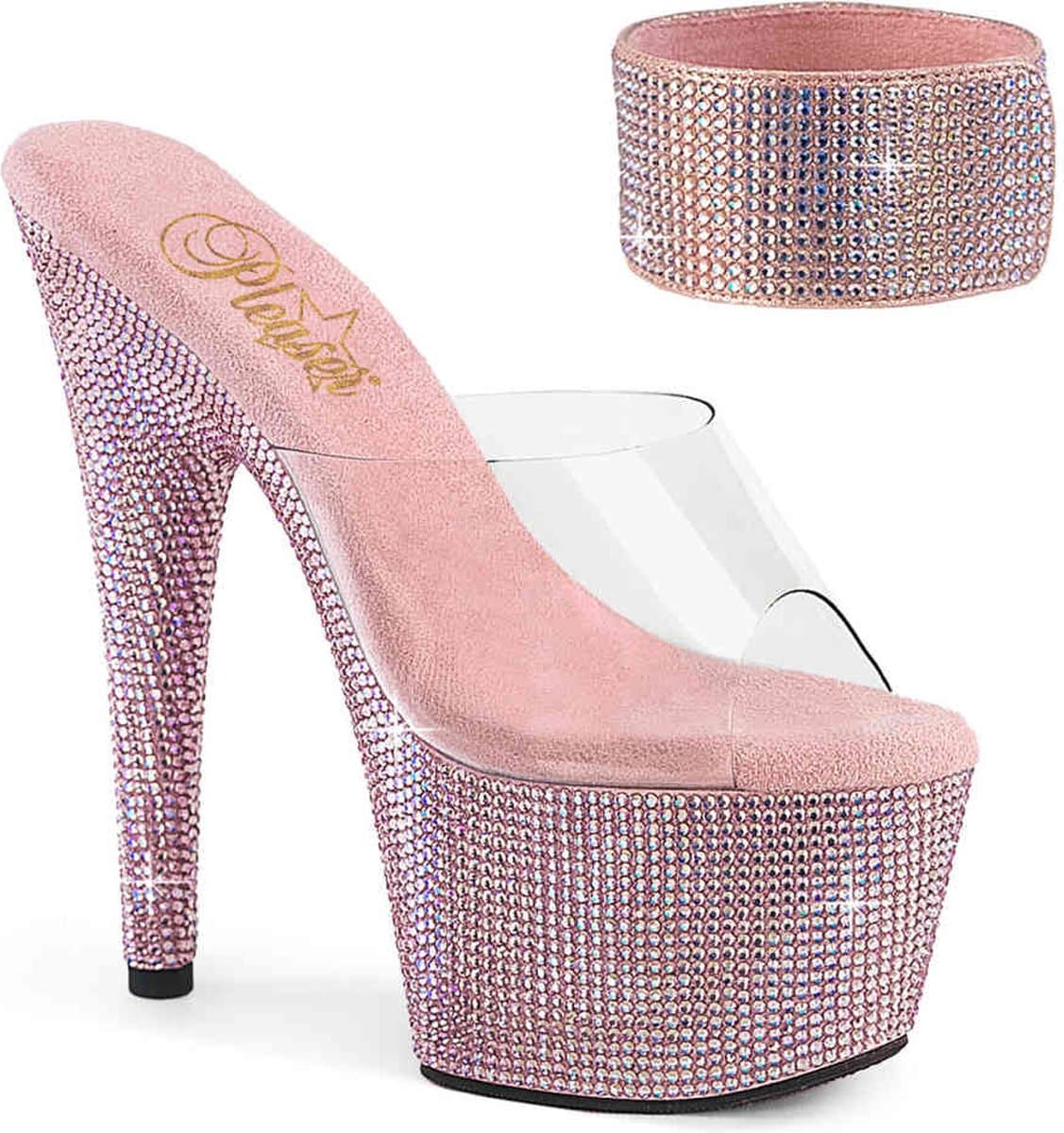Pleaser - BEJEWELED712RS Muiltjes - US 8 - 38 Shoes - Roze — afbeelding 1