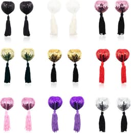 Tepelkwastjes I Tepelkwastje I Nipple Tassles I Burlesque I Zelfklevende i Hartvormige Hartjes I 2 Stuk I Goud — thumbnail 1