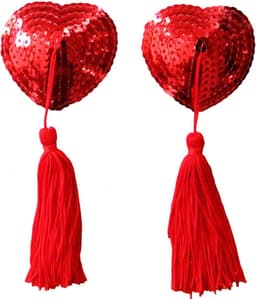 Tepelkwastjes I Tepelkwastje I Nipple Tassles I Burlesque I Zelfklevende i Hartvormige Hartjes I 2 Stuk I Goud — thumbnail 4