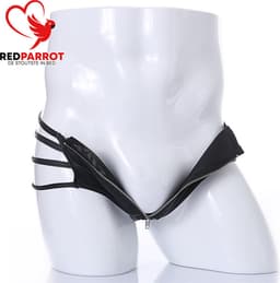 Erotische heren boxer met rits - Mannen slipje porno - PU Leder - One size — thumbnail 3