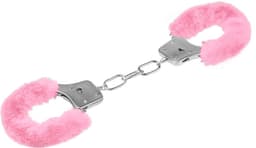 EIS, metalen handboeien, voor bondage, met roode pluche, incl. twee sleutels — thumbnail 1