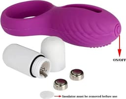 Vibrerende Cockring - silicone penis ring- G-spot stimulator -Paars — thumbnail 3
