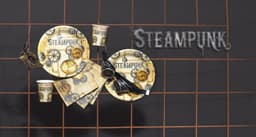 Boland - Masker Steampunk - Volwassenen - Robot - Steampunk — thumbnail 2