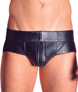Mister b leather powerjock black striped m — thumbnail 4
