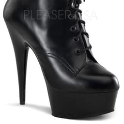 Pleaser - DELIGHT-1020 Plateau Laarzen - US 12 - 42 Shoes - Zwart — thumbnail 2