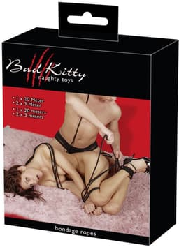 Bad Kitty – Bondage Touwen Set van 3 Gevlochten Varianten voor de Creatieve Geest – Zwart — thumbnail 3
