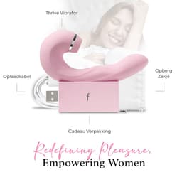Fae® Vibrator voor Vrouwen - Clitoris & G spot Stimulator - Zuig en druk functie - Penetratie Dildo - Sex Toys voor Vrouwen en koppels - Seksspeeltjes - Thrive Series - Blushing Bride — thumbnail 8